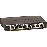 NETGEAR 8-Port Gigabit Ethernet Switch with 4-Port PoE (GS308P-100NAS)