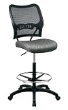 Drafting Chair with Air Grid Back and Custom Fabric Seat