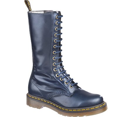 Dr. Martens Women's 1B99 Motorcycle Boot,Dress Blues,5 UK (US Women's 7 M)