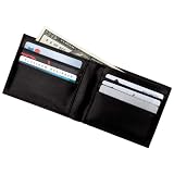 Men's Genuine Leather Bi-Fold Wallet