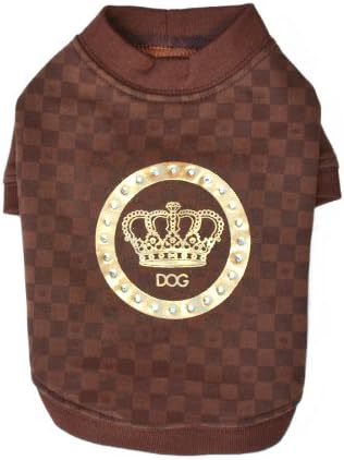 Dogs of Glamour Luxe Stamp Shirt, Small, Brown