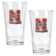 Nebraska Cornhuskers 2pc Pint Ale Glass Set NCAA College Athletics