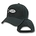 Jesus Fish Ichthus Ikhthus Religious Symbol Embroidered Hat Cap Black