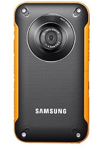 Samsung HMX-W300 Waterproof Pocket HD Digital Video Camcorder, Orange/Black - Manufacturer Refurbished
