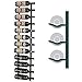 VintageView 12 Bottle Wine Rack (1 Deep - Black