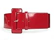 Ladies High Waist Wide Patent Fashion Plain Leather Belt