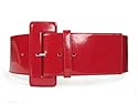 Ladies High Waist Wide Patent Fashion Plain Leather Belt