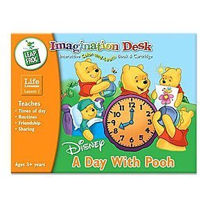 Leap Frog Imagination Desk Interactive Color-and-Learn Book and Cartridge: Disney's A Day With Pooh (Life Lessons - Lesson 1)