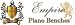 Empire Black Adjustable Piano Bench with Spade Legs - Extra Thick Cushion image 4