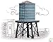 Walthers, Inc. Wooden Water Tank Kit, 3/8