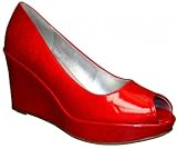 Produkt-Bild: CITY WALK Keilpumps Plateau Lack rot