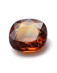 4.17 cts of 8.46x9.21x4.54 mm Cushion/Mixed Cut Natural Orange Sapphire Gemstone