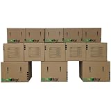 EcoBox Brand Moving Kit, 13 Small, Medium, and Large Boxes Plus Supplies