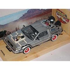 DE LOREAN DMC DELOREAN BACK TO FUTURE III 3 TEIL ZUR�CK IN DIE ZUKUNFT 1/24 WELLY MODELLAUTO MODELL AUTO
