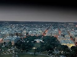 Alluring Twilight Over Washington, the White House - Beautiful 16"x20" Photographic Print by Carol M. Highsmith
