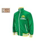 Seattle Supersonics Mitchell & Ness NBA Preseason Warmup Full Zip Premium Track Jacket