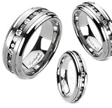 Titanium and Black Zirconia Engagement Band 6-10MM
