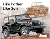 Tin Sign Jeep - Father 'N' Son