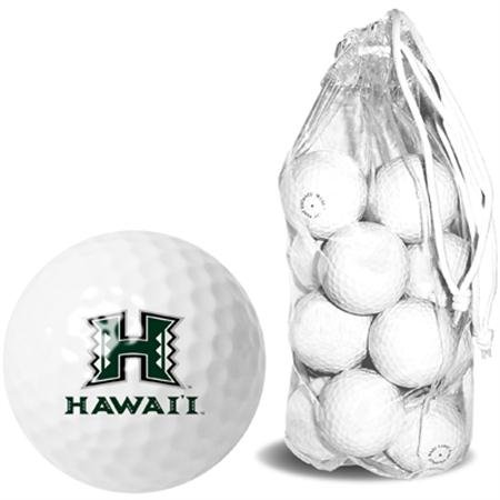 Hawaii Warriors Uh Ncaa Clear Pack 15 Golf Balls