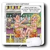 Londons Times Funny Famous Cartoons - Tarzan Pick-Up Lines - Mouse Pads