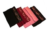 Silk Style Wrap With Shimmering Metallic Embroidery