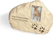 Dog Paws PolyStone Cremation Urn - Dogs Leave Paw Prints...