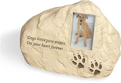 Dog Paws PolyStone Cremation Urn - Dogs Leave Paw Prints...
