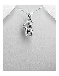 Cat Pendants Necklace In 92.5 Sterling Silver
