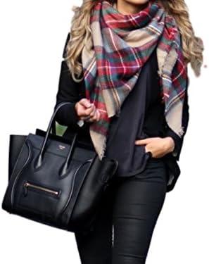 Amor Est Vitae Women's Oversized Blanket Scarf. Plaid tartan (green/tan). SALE PRICE $15.99. Sold and shipped from USA for quick delivery!!