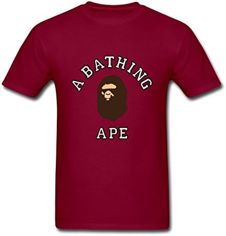 Dae Pak Burgundy 2016 3D Print Rocking Bathing Bapeland Ape Men T-Shirt Small