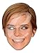 Bild: Emma Watson Prominentenmaske, Papp Maske, aus hochwertigem Glanzkarton mit Augenlöchern, Gummiband - Grösse ca. 30x21 cm