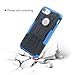 iPhone 7 Case, Moonmini Shockproof Hybrid Heavy Duty Dual Layer Rugged Armor Case Kickstand Cover Defender for iPhone 7 4.7 Inch - Blue