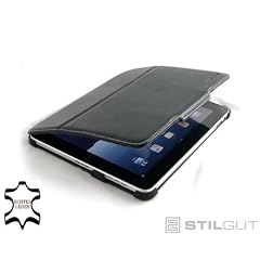 Stilgut Magic Case extrem flaches Etui aus echtem Leder f�r Apple iPad der 1. Generation Wifi + 3G mit Standfunktion in schwarz