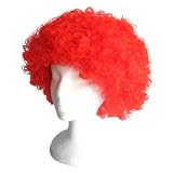Economy Red Afro Wig ~ Halloween 1960s or 1970s Costume Party Wig