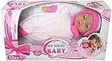 Bayer Design 92802 - Babypuppe mit Schlafaugen My first Baby 28 cm rosa
