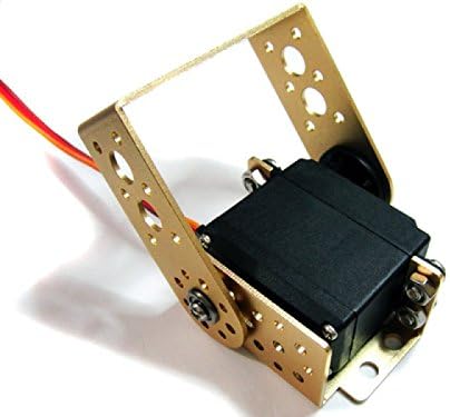 ALSRobotBase Aluminum Long "U" Servo Bracket--Gold(2 pcs)