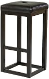 Black Leather Seat 26" High Counter Stool B002NU8X4A