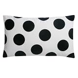 Blissliving Home Madison Pillow, Black and White, 12 by 20 Inches by 
