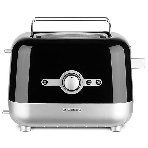 2-Scheiben Toaster mit integriertem Brötchenaufsatz, 