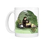 Sisters reading a book, 1800s Photo Mugs