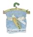 Child to Cherish Buttermilk Farm Blanket On Hanger and Rattle in Blue