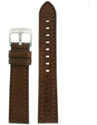 Watch Band Dark Brown Genuine Leather 20 millimeter Tech Swiss