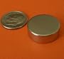 Applied Magnets � 4-pc Strong Rare Earth Disc Magnets 3/4" x 1/4" Neodymium