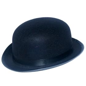 Bowler Hat Black Felt - Large