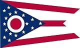 America's Flag Company SF2X3NOOH1 2-Foot by 3-Foot Nylon Ohio State Flag with Canvas Header and Grommets