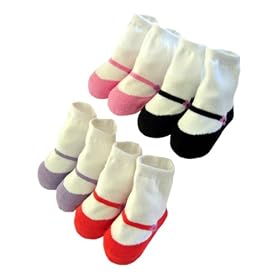 Baberoo Organic Cotton Socks for 0-12 Months - Mary Janes