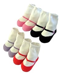 Baberoo Organic Cotton Socks for 0-12 Months - Mary Janes