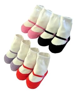Baberoo Organic Cotton Socks for 0-12 Months - Mary Janes