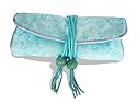 Handbag Heaven Light Turquoise Jacquard Silk Jewellery Rol - FREE P&Pl