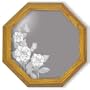 Decorative Framed Mirror Wall Decor With Butterfly Etched Mirror - Butterfly Decor - Unique Butterfly Gift Ideas - Ready To Hang - 28" octagon